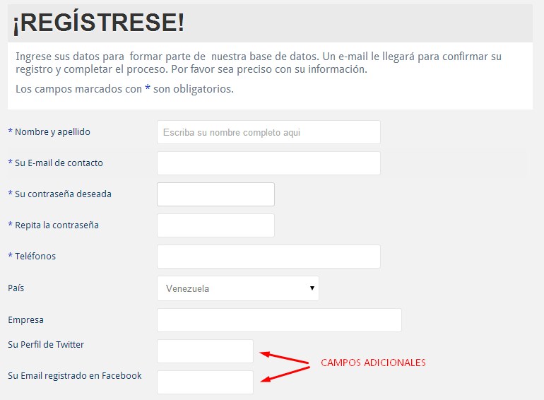 registro de usuario